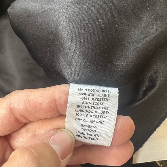 Halogen Single Breasted Topper Pea Coat Black Size 22w - Picture 9 of 9